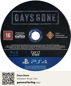 Days Gone PlayStation 4, Brazil disc