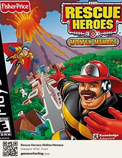 Rescue Heroes: Molten Menace PlayStation, NTSC box front