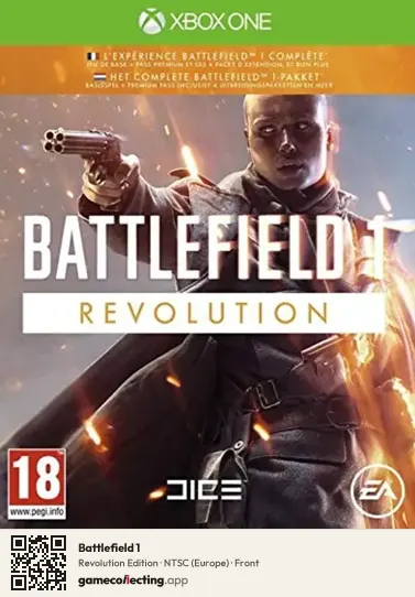 Battlefield 1 Xbox One, Europe box front