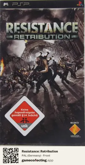 Resistance: Retribution PlayStation Portable, Germany box front