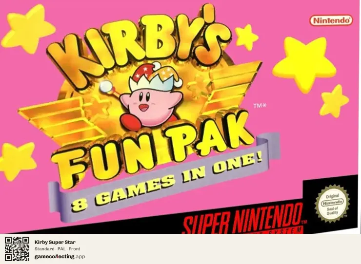 Kirby Super Star Super Nintendo Entertainment System, PAL box front