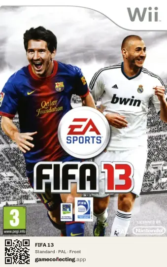 FIFA 13 Nintendo Wii, PAL box front