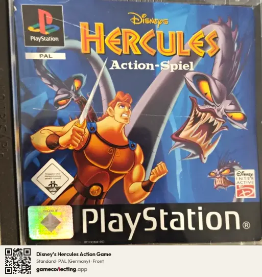 Disney's Hercules Action Game PlayStation, Germany box front