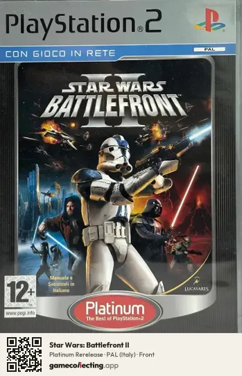 Star Wars: Battlefront II PlayStation 2, Italy box front
