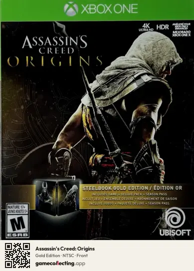 Assassin's Creed: Origins Xbox One, NTSC box front