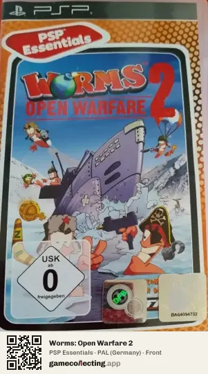 Worms: Open Warfare 2 PlayStation Portable, Germany box front