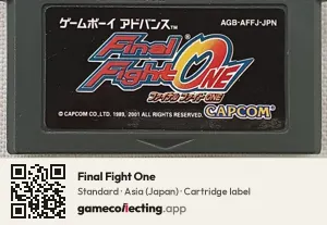 Final Fight One Game Boy Advance, Asia cartridge label