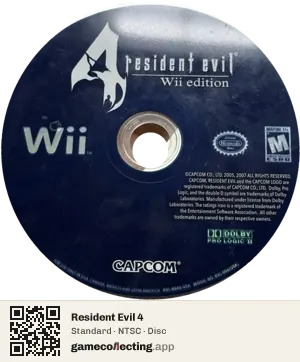 Resident Evil 4 Nintendo Wii, NTSC disc