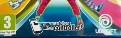Just Dance 2018, the PEGI square on its front