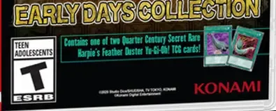 Yu-Gi-Oh! Early Days Collection, the ESRB box on its front