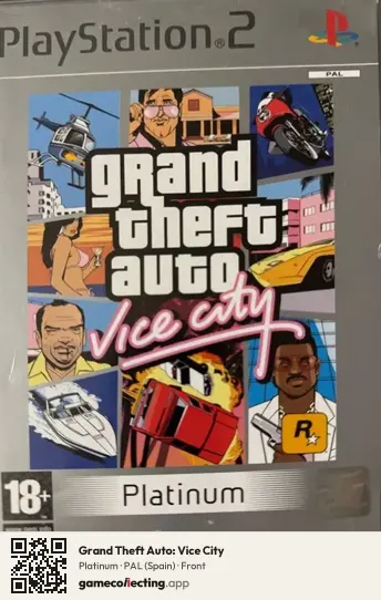 Grand Theft Auto: Vice City PlayStation 2, Spain box front