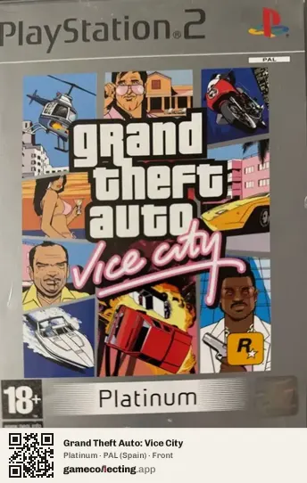 Grand Theft Auto: Vice City PlayStation 2, Spain box front