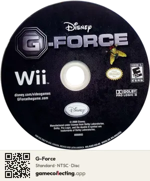 G-Force Nintendo Wii, NTSC disc