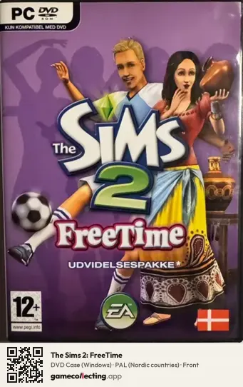 The Sims 2: FreeTime Computer, Nordic countries box front