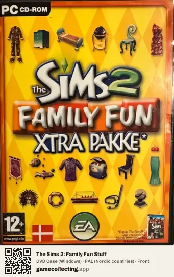 The Sims 2: Family Fun Stuff Computer, Nordic countries box front