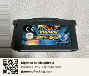 Digimon Battle Spirit 2 Game Boy Advance, PAL cartridge label