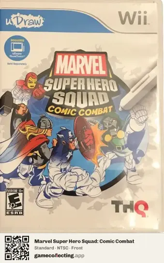 Marvel Super Hero Squad: Comic Combat Nintendo Wii, NTSC box front