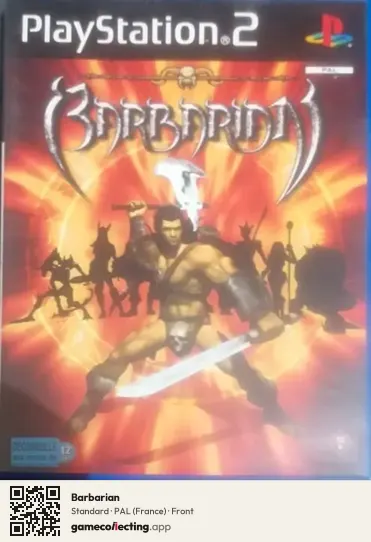 Barbarian PlayStation 2, France box front