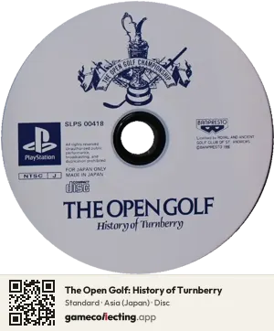 The Open Golf: History of Turnberry PlayStation, Asia disc
