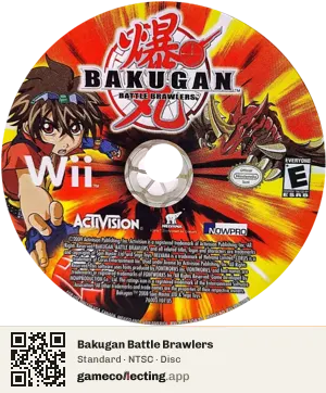Bakugan Battle Brawlers Nintendo Wii, NTSC disc