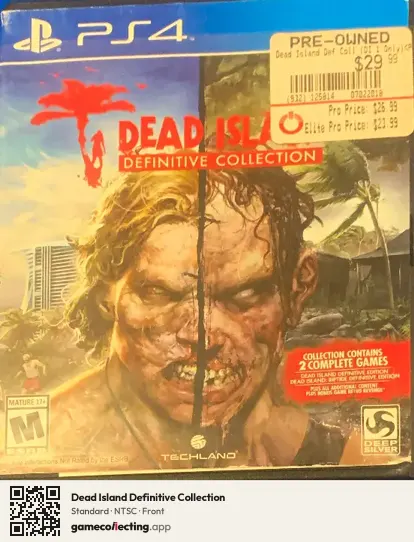 Dead Island Definitive Collection PlayStation 4, NTSC box front