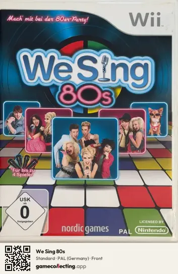 We Sing 80s Nintendo Wii, Germany box front