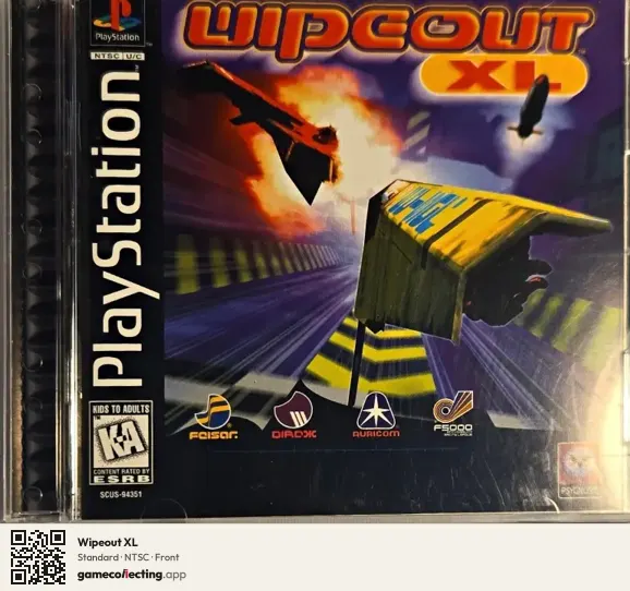 Wipeout XL PlayStation, NTSC box front