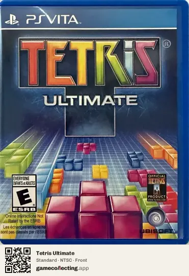 Tetris Ultimate PlayStation Vita, NTSC box front