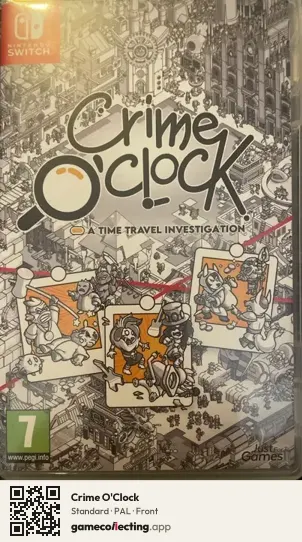 Crime O'Clock Nintendo Switch, PAL box front