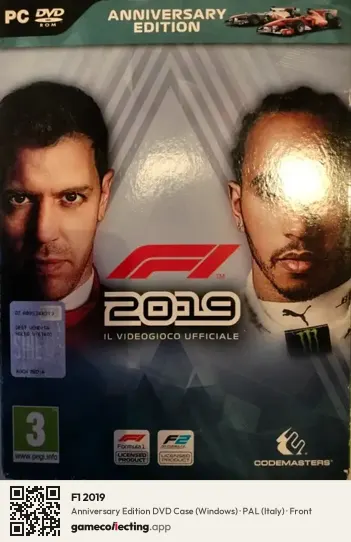 F1 2019 Computer, Italy box front
