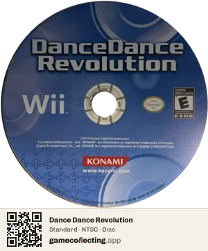 Dance Dance Revolution Nintendo Wii, NTSC disc