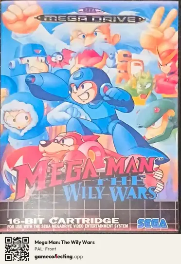 Mega Man: The Wily Wars Sega Mega Drive / Genesis, PAL box front