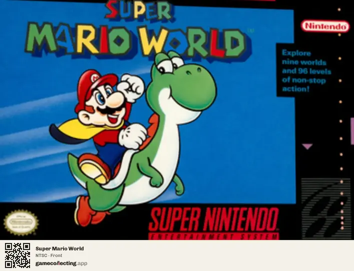 Super Mario World Super Nintendo Entertainment System, NTSC box front