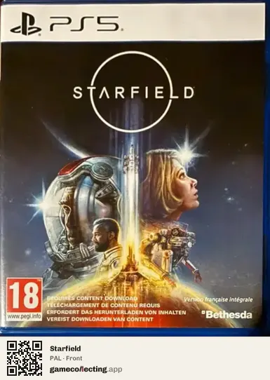 Starfield PlayStation 5, PAL box front