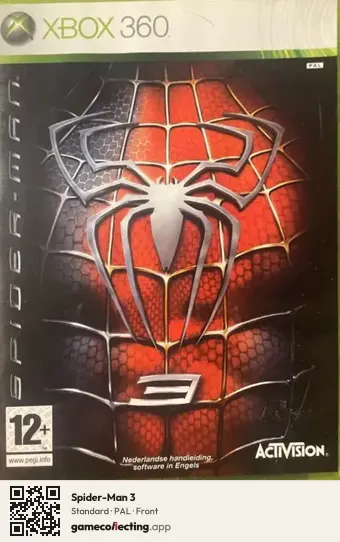 Spider-Man 3 Xbox 360, PAL box front