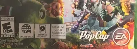 Plants vs. Zombies: Garden Warfare, the ESRB box on its front