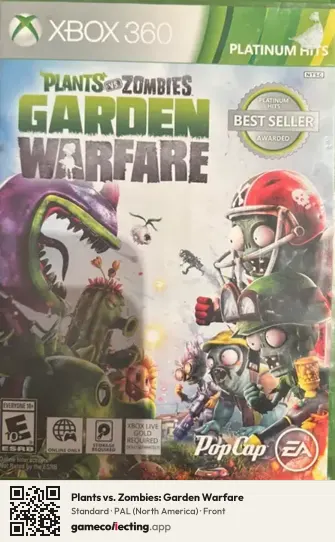 Plants vs. Zombies: Garden Warfare Xbox 360, North America box front