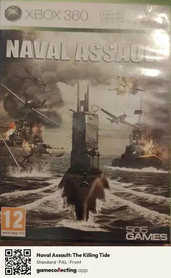 Naval Assault: The Killing Tide Xbox 360, PAL box front
