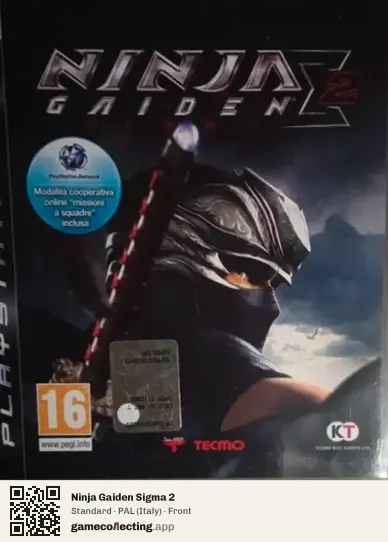 Ninja Gaiden Sigma 2 PlayStation 3, Italy box front