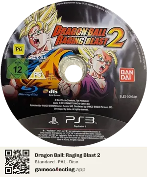Dragon Ball: Raging Blast 2 PlayStation 3, PAL disc