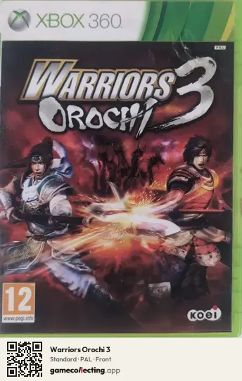 Warriors Orochi 3 Xbox 360, PAL box front
