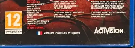 Guitar Hero 5, the PEGI square on its front