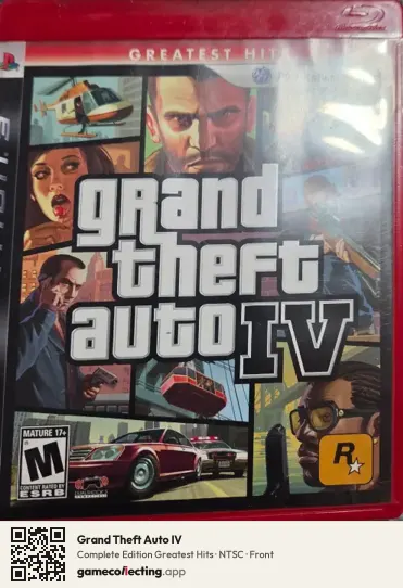 Grand Theft Auto IV PlayStation 3, NTSC box front