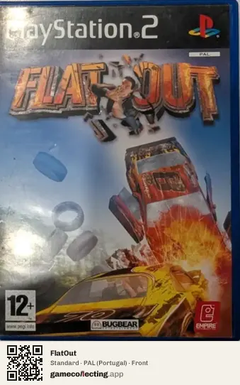 FlatOut PlayStation 2, Portugal box front