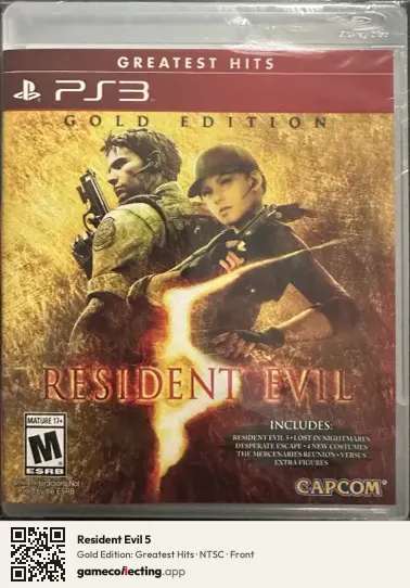 Resident Evil 5 PlayStation 3, NTSC box front