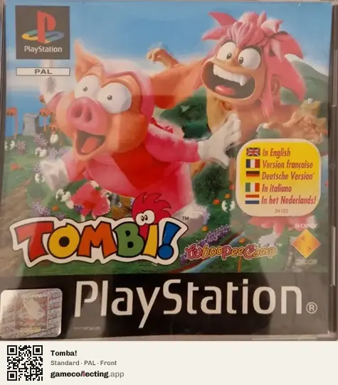 Tomba! PlayStation, PAL box front