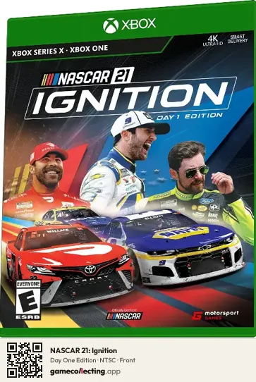 NASCAR 21: Ignition Xbox One, NTSC box front