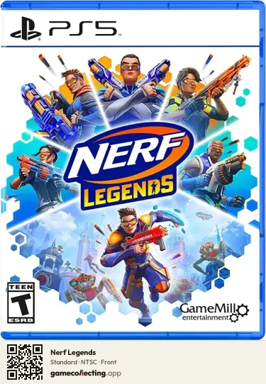 Nerf Legends PlayStation 5, NTSC box front