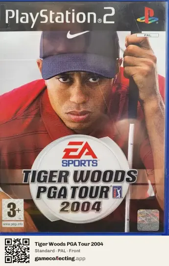 Tiger Woods PGA Tour 2004 PlayStation 2, PAL box front
