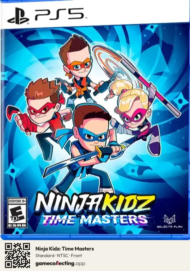 Ninja Kidz: Time Masters PlayStation 5, NTSC box front